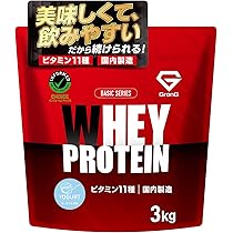 グロング プロテイン ホエイプロテイン 3kg スタンダード　ストロベリー Amazon | グロング プロテイン ホエイプロテイン 3kg ホエイ